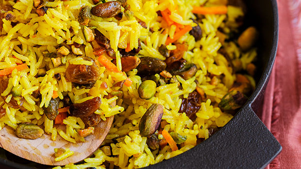 Easy Pistachio Jeweled Rice