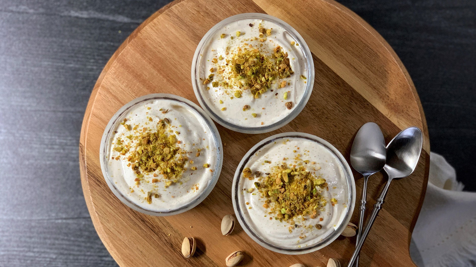 Pistachio Cardamom Cheesecake 