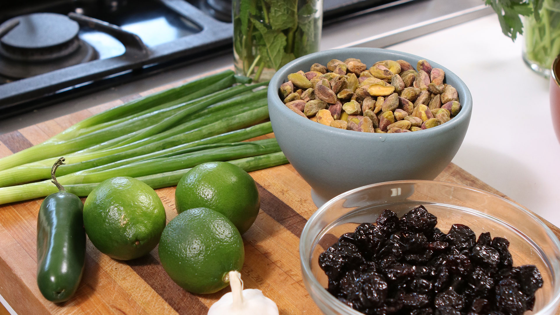 Pistachio Pesto ingredients